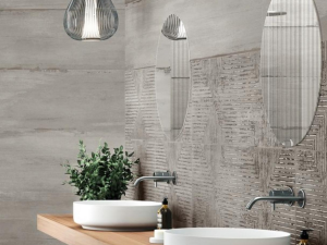 Atlantis Smoke gray ceramic tiles bathroom backsplash