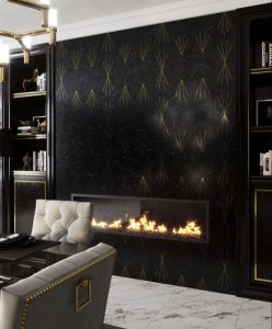 Art Deco Fireplace Statement Tiles 