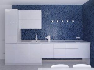 Alma mosaic tiles as a kitchen backsplash