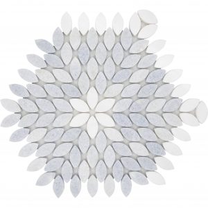 Carrara Circles Micro Mosaic Tile